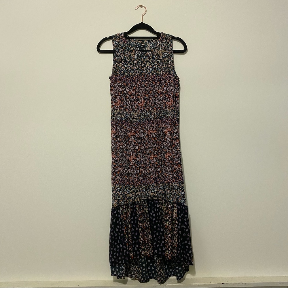 Art Class Girls 10/12 Large Sleeveless Floral Long Dress - Picture 5 of 14